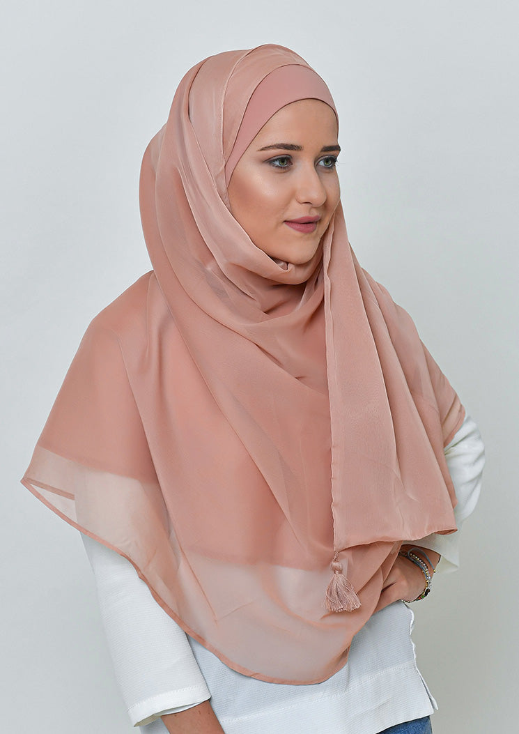 Latte-BASICS Plain Lite Chiffon