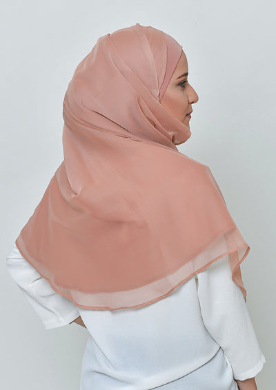 Latte-BASICS Plain Lite Chiffon