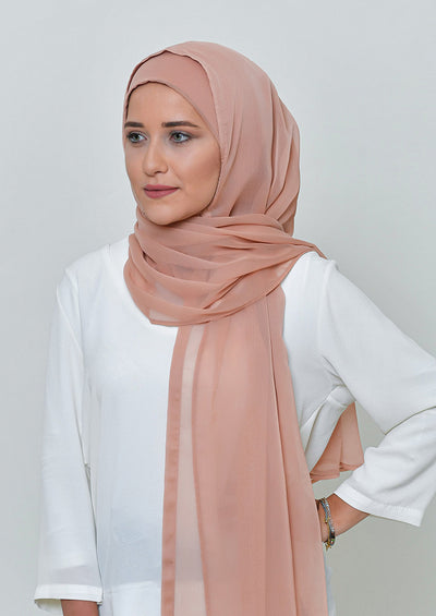 Latte-BASICS Plain Lite Chiffon