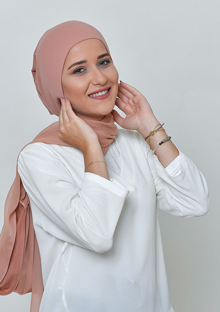 Latte-BASICS Plain Lite Chiffon