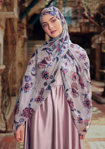 Rummana-Printed Crinkled Chiffon