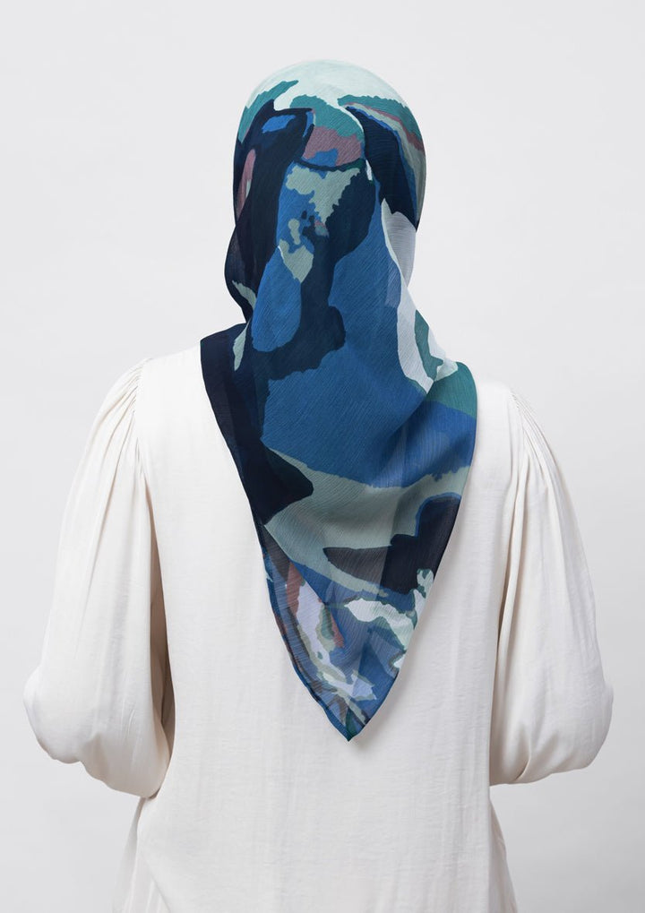Ambition-Printed Crinkled Chiffon - BOKITTA Hijab