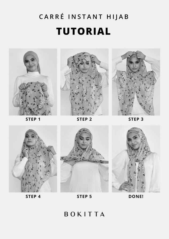 Ambition-Printed Crinkled Chiffon - BOKITTA Hijab