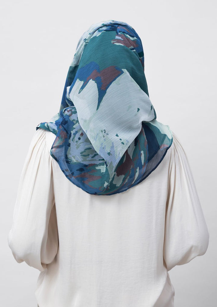 Ambition-Printed Crinkled Chiffon - BOKITTA Hijab