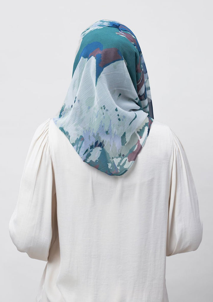 Ambition-Printed Crinkled Chiffon - BOKITTA Hijab