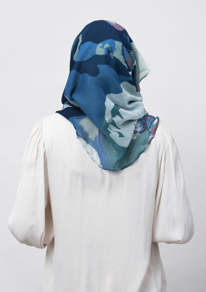 Ambition-Printed Crinkled Chiffon - BOKITTA Hijab