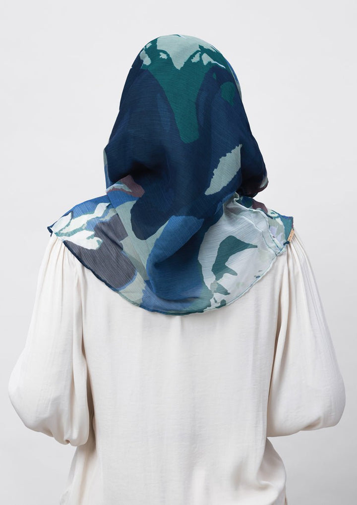 Ambition-Printed Crinkled Chiffon - BOKITTA Hijab