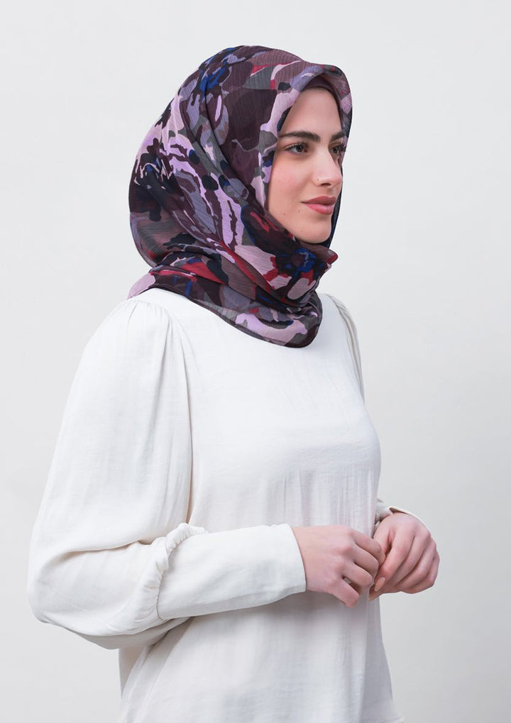Belief-Printed Crinkled Chiffon - BOKITTA Hijab