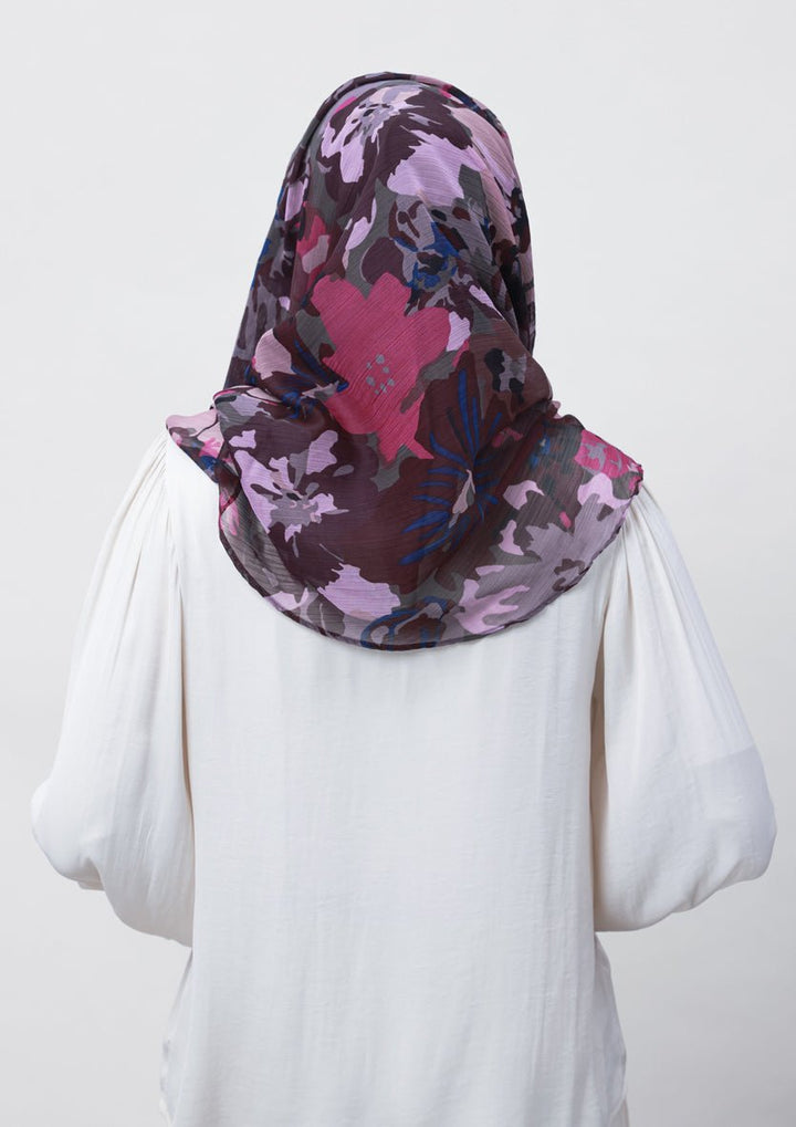 Belief-Printed Crinkled Chiffon - BOKITTA Hijab