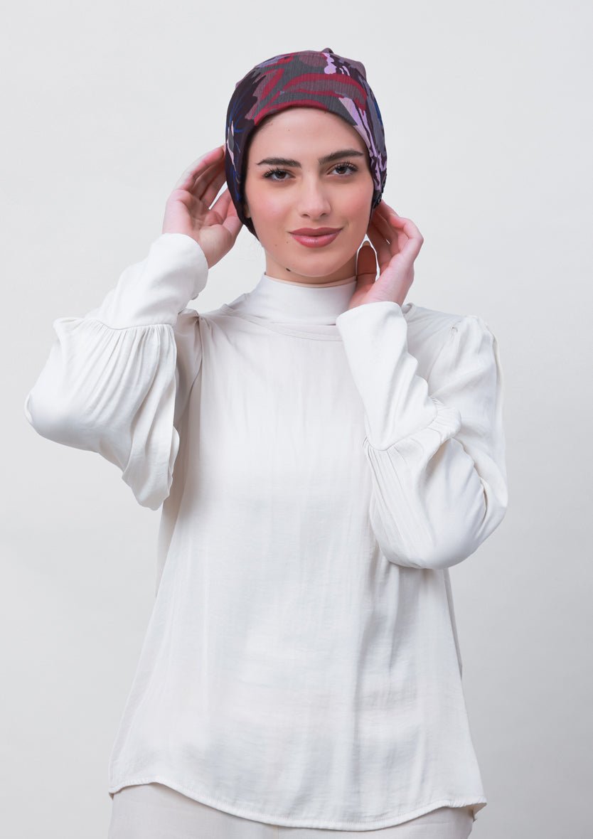 Belief-Printed Crinkled Chiffon - BOKITTA Hijab