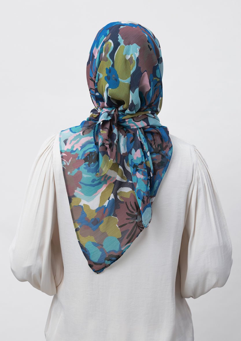 Faith-Printed Crinkled Chiffon - BOKITTA Hijab