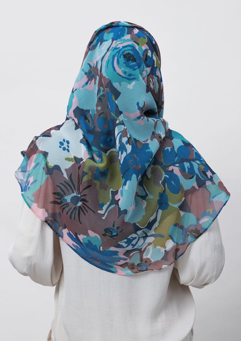 Faith-Printed Crinkled Chiffon - BOKITTA Hijab