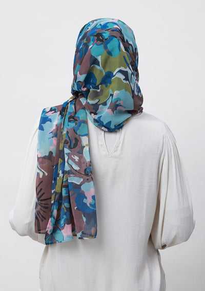 Faith-Printed Crinkled Chiffon - BOKITTA Hijab