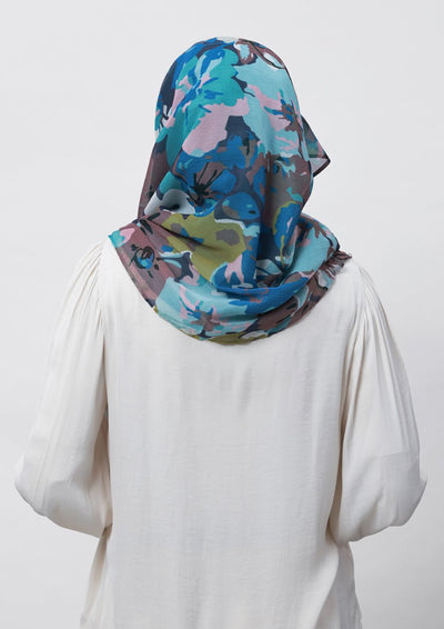 Faith-Printed Crinkled Chiffon - BOKITTA Hijab