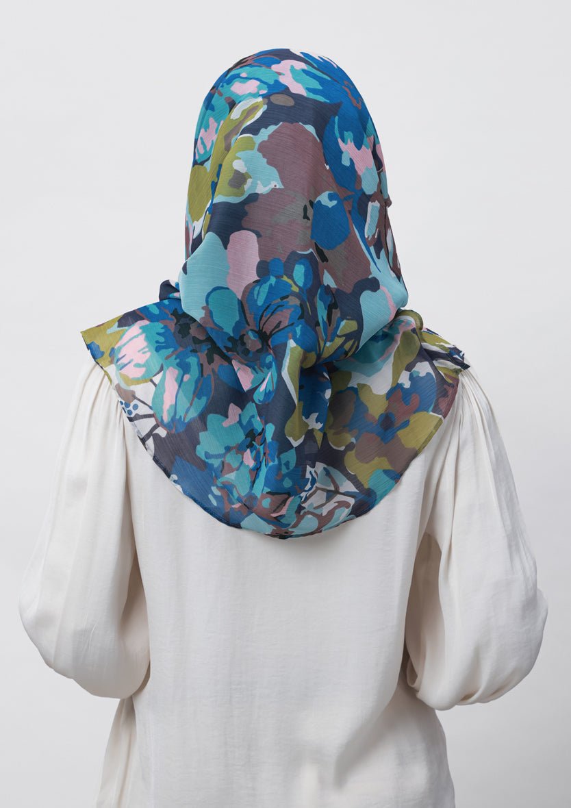 Faith-Printed Crinkled Chiffon - BOKITTA Hijab