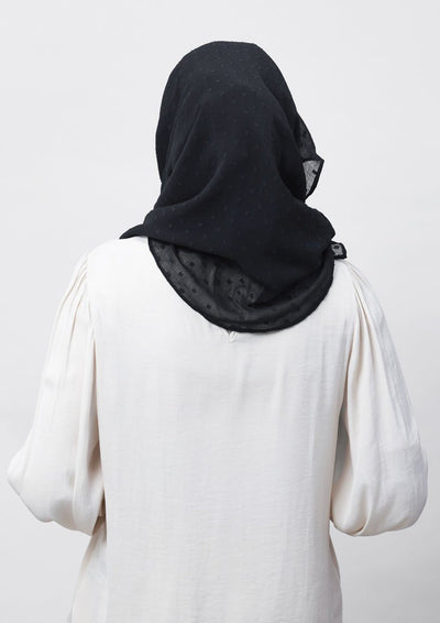 Granite-Plain Mosaic Butti Chiffon - BOKITTA Hijab #style_voila