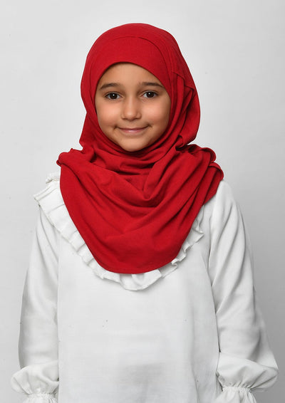 Red-SlipOn-Polo Cotton - BOKITTA Hijab