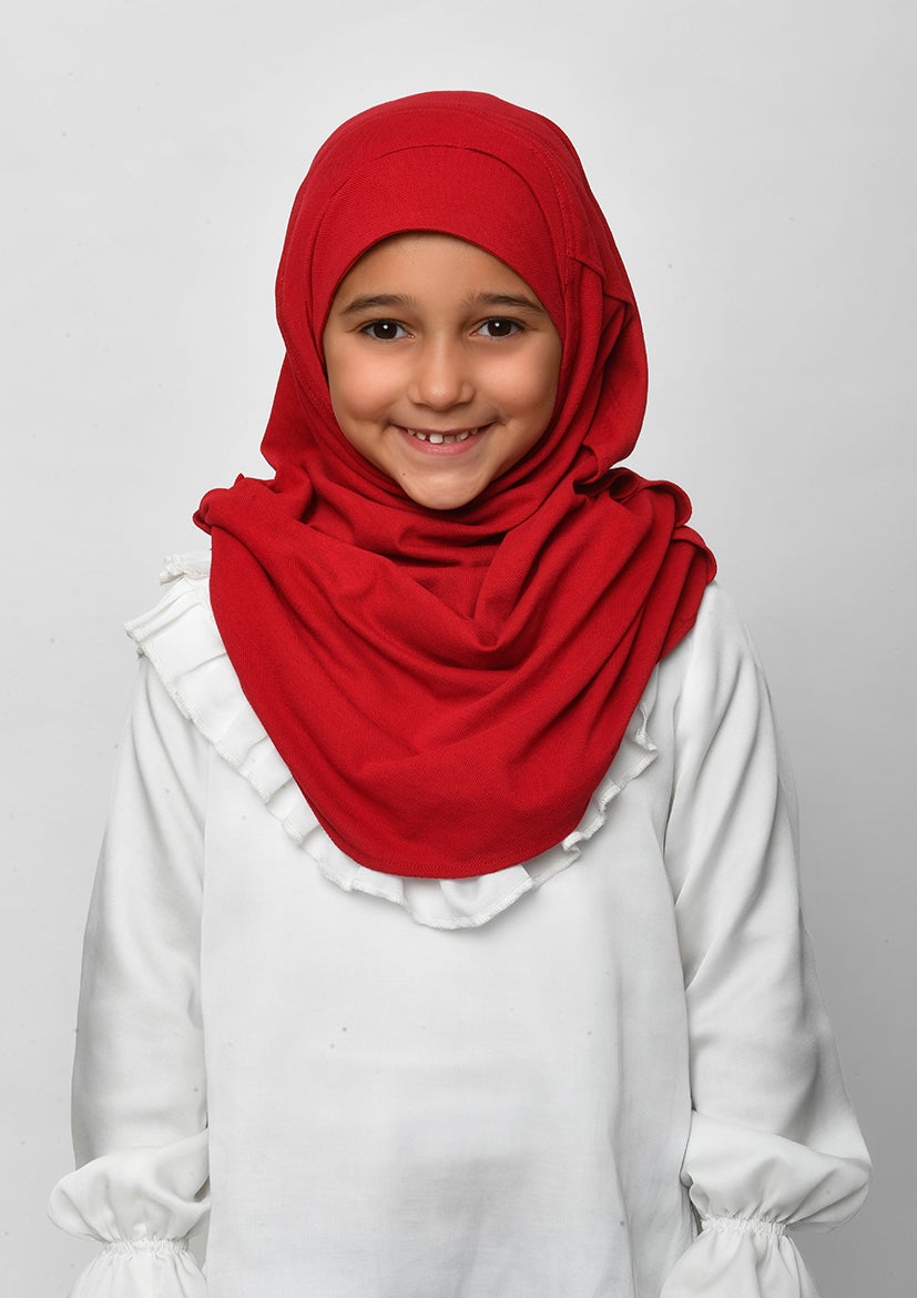 Red-SlipOn-Polo Cotton - BOKITTA Hijab