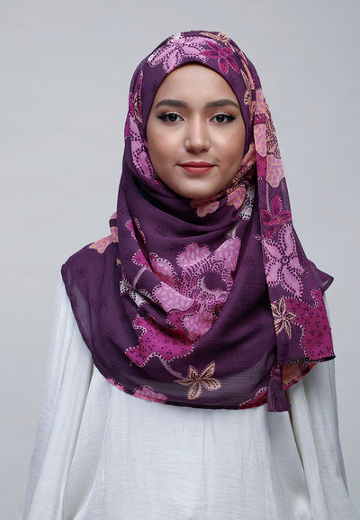 Scabiosa - Crinkled Chiffon - BOKITTA Hijab