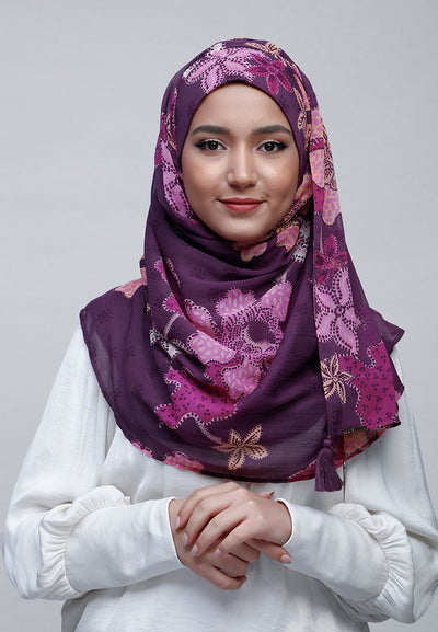 Scabiosa - Crinkled Chiffon - BOKITTA Hijab