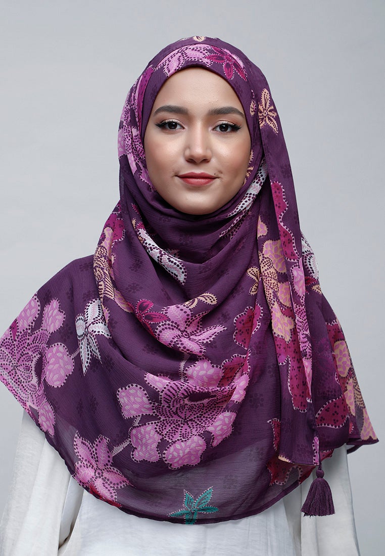 Scabiosa - Crinkled Chiffon - BOKITTA Hijab