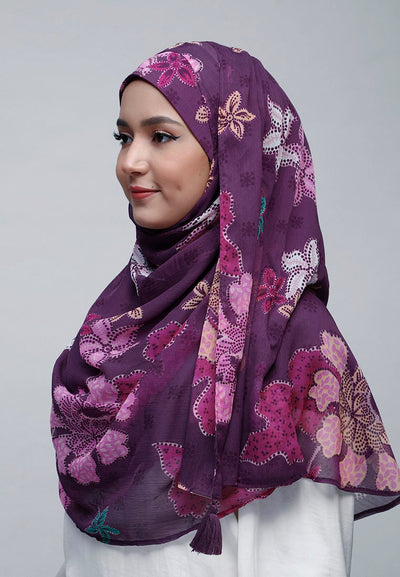 Scabiosa - Crinkled Chiffon - BOKITTA Hijab