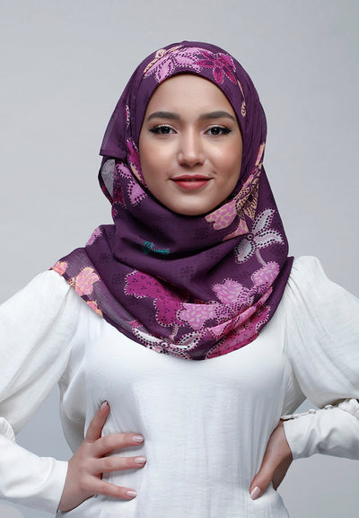 Scabiosa - Crinkled Chiffon - BOKITTA Hijab