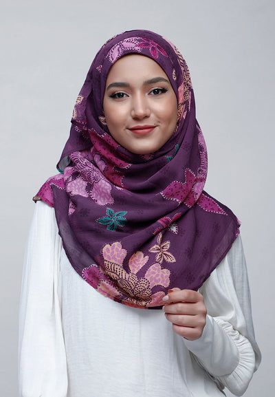 Scabiosa - Crinkled Chiffon - BOKITTA Hijab