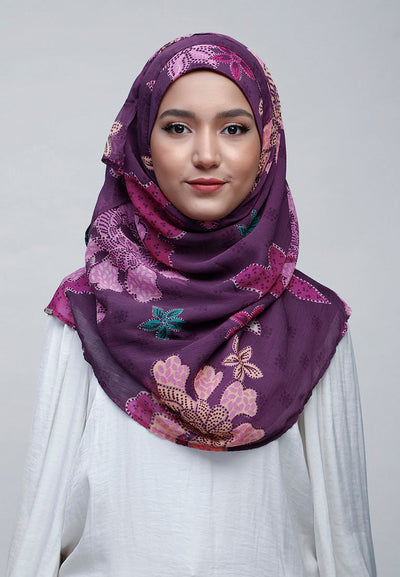 Scabiosa - Crinkled Chiffon - BOKITTA Hijab