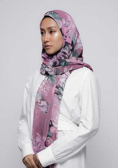 Soul Mate - Printed Crinkled Chiffon - BOKITTA Hijab