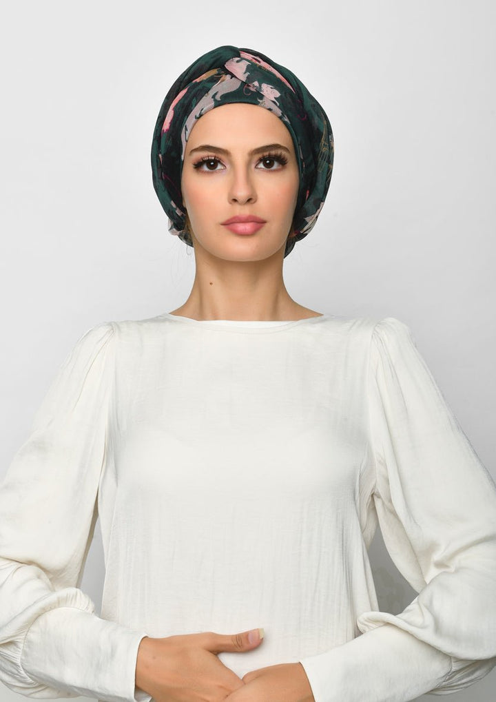 Sound of Music-Printed Crinkled Chiffon - BOKITTA Hijab