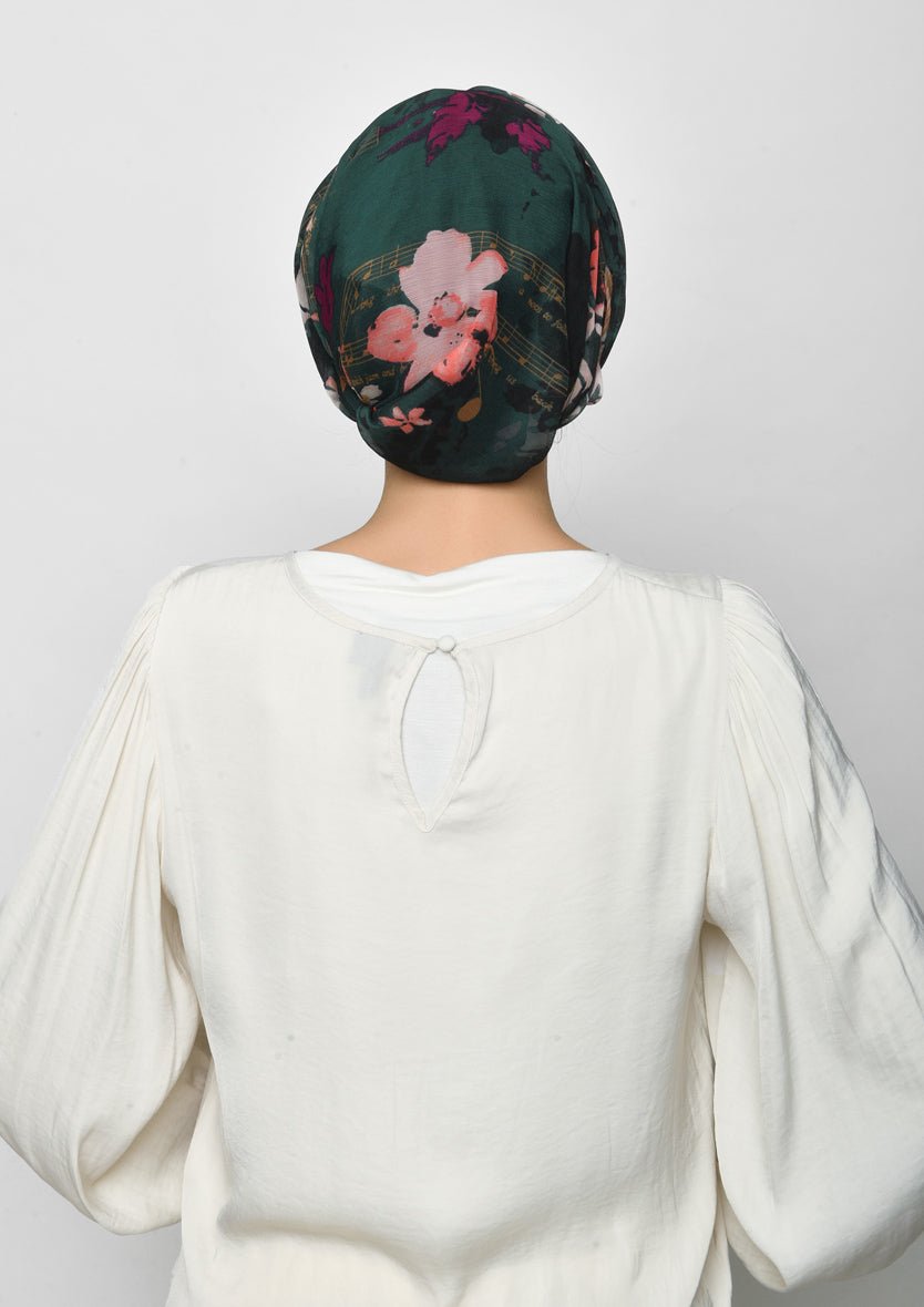 Sound of Music-Printed Crinkled Chiffon - BOKITTA Hijab