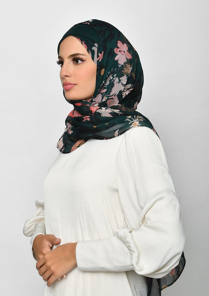 Sound of Music-Printed Crinkled Chiffon - BOKITTA Hijab