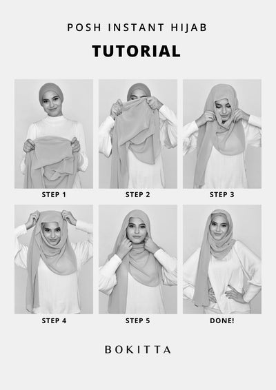White - Crepe Chiffon - BOKITTA Hijab